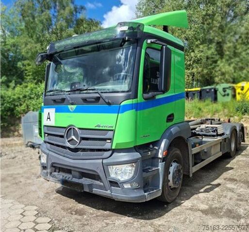 Rúllupalli vörubíll MERCEDES-BENZ Antos 2543 L 6x2 Abrollkipper VDL Schub+Knick
