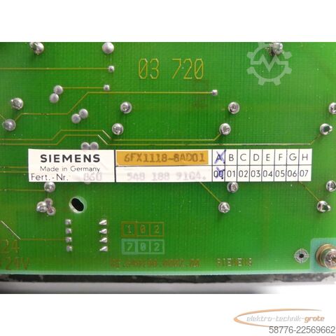 Komponent Siemens SINUMERIK 6FX1118-8AD01 / 548 025.9004.01 Maschinensteuertafel 3 T