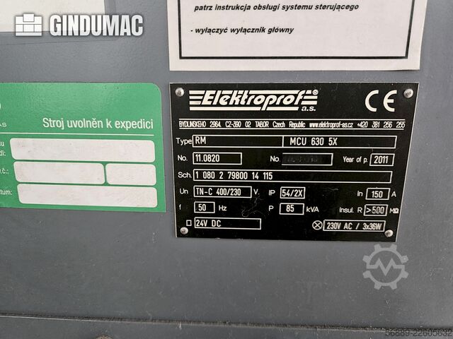 KOVOSVIT MAS MCU 630V-5X KOVOSVIT MAS MCU 630V-5X