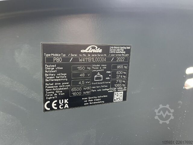 Tow Tractor Linde P80