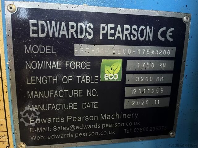 гідравлічний прес для гнуття Edwards Pearson EPT-CNC-ECO-174x3200