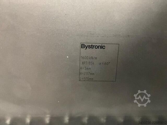 2023 Ferramentas para dobradeira Bystronic, incluindo armário Bystronic 