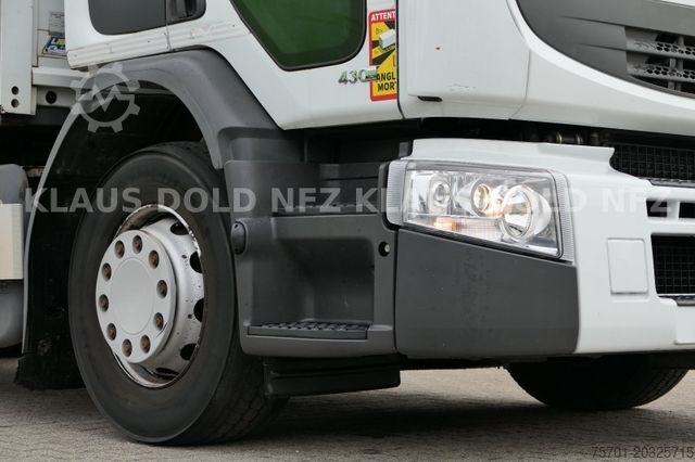 Tovorno vozilo s ravno platformo in ponjavo RENAULT Premium 430 Getränkewagen Lift-/Lenkachse EU5