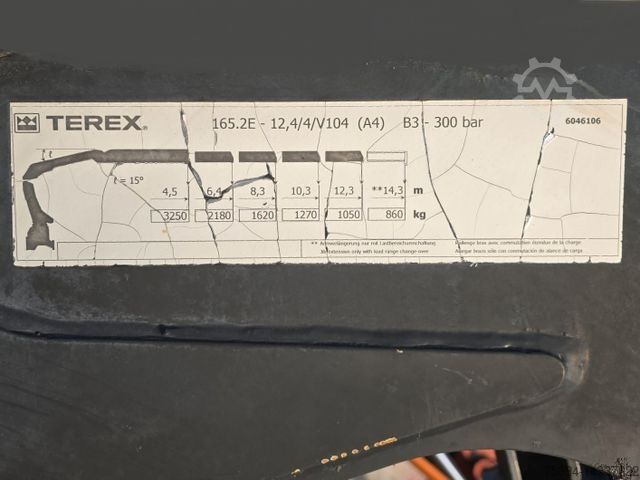 Автокран MERCEDES-BENZ ACTROS 2636 * TEREX 165.2E - A4 + FUNK/6x4