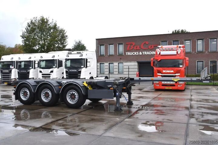 Transport de conteneurs Broshuis 3UCC-39/45 MFCC - SAF AXLES - 2 x EXTENDABLE - ...