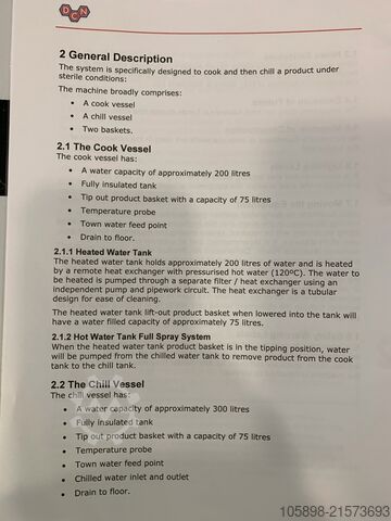 パスタ・ライス調理冷却システム DC Norris Wave 75 Cook Chill System