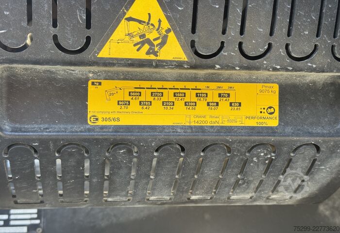 Кран-манипулятор на шасси грузовика EFFER Effer 305/6S / Swiss-Vehicle