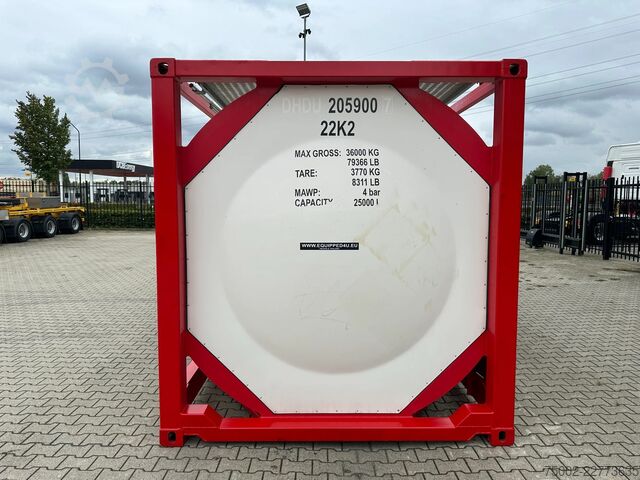 танк-контейнер CIMC 20FT ISO / 24.960L / 1-COMP / 3 BAFFLES / UN PO...