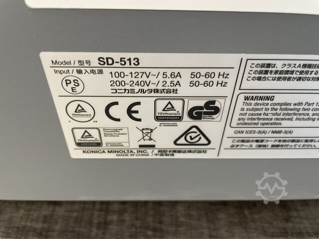 Impressora digital Konica Minolta AccurioPress C2070 incl. SD-513 only 464.000 clicks