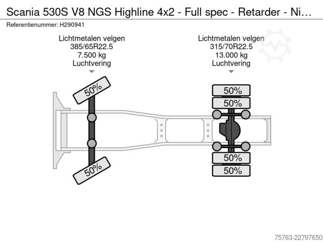 Padrão-SZM Scania 530S V8 NGS Highline 4x2 - Full spec - Retarder...
