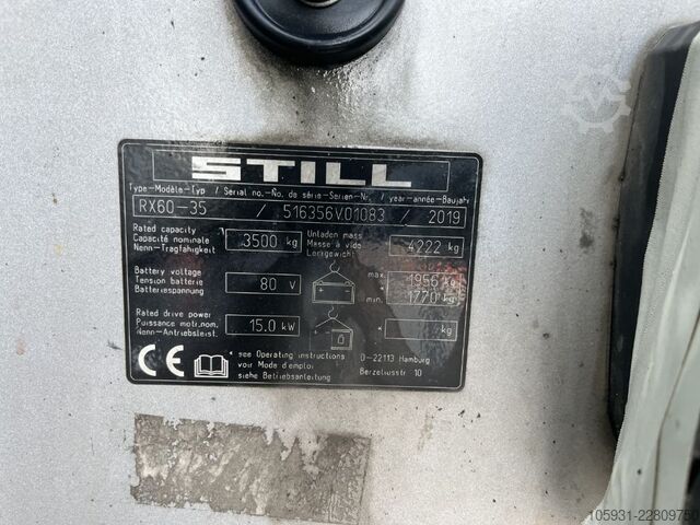 Electric 4-wheel forklift Still RX60-35
