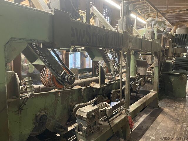 Saha Komplettes Veisto Hewsaw Sägewerk Hewsaw R200+ NS200 2xStapelmaschinen