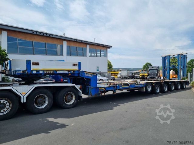 Низкорамный полуприцеп GOLDHOFER STZ-H6-57/80A Teleskop-Tieflader Waggontransport