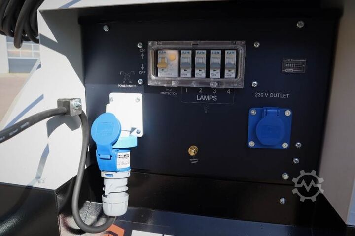 Šviesos bokštas Trime X-Mast 4 × 320W Valid Inspection, *Guarantee