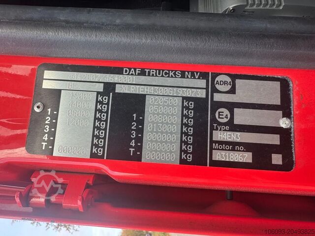 Standard-SZM DAF XF 430 Retarder            482000 Kilm.