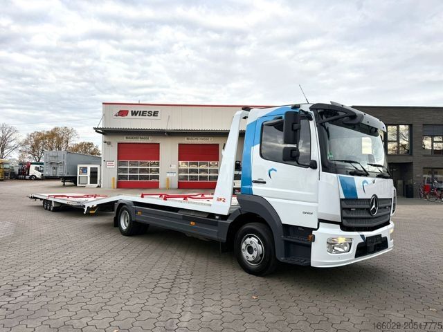 Furgon transportues makinash MERCEDES-BENZ Atego 918L Autotransporter mit BFZ Anhänger