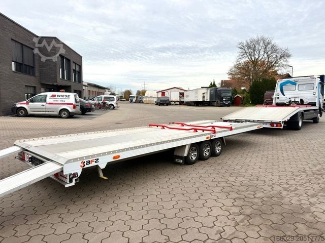 Furgon transportues makinash MERCEDES-BENZ Atego 918L Autotransporter mit BFZ Anhänger