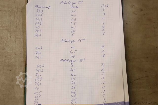 Трубогиб 90° 45° 0° 590 шт. unbekannt 52 verschiedene Ausführungen
