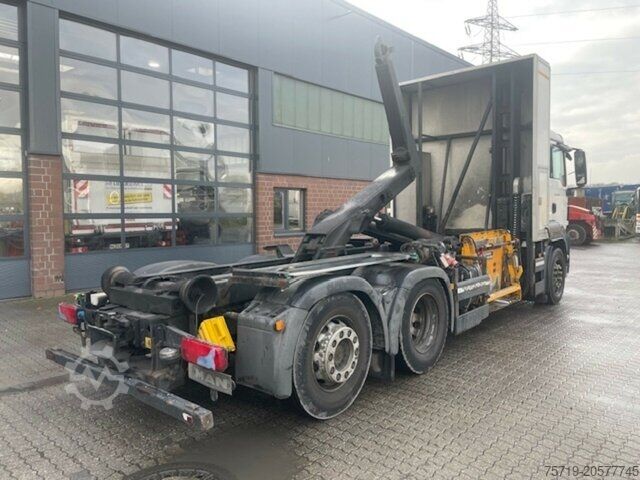 Āķa konteineru automašīna MAN 26.400 6x2 TGS Meiller mit Schüttung