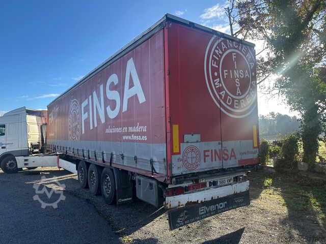 Semirreboque aberto com lona Krone TAULINER EJES MERCEDES DISCO