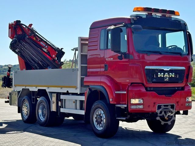 Lastbilmonteret kran MAN TGS 28.480 * EFFER 255/5S + JIB 3S + FUNK * TOP