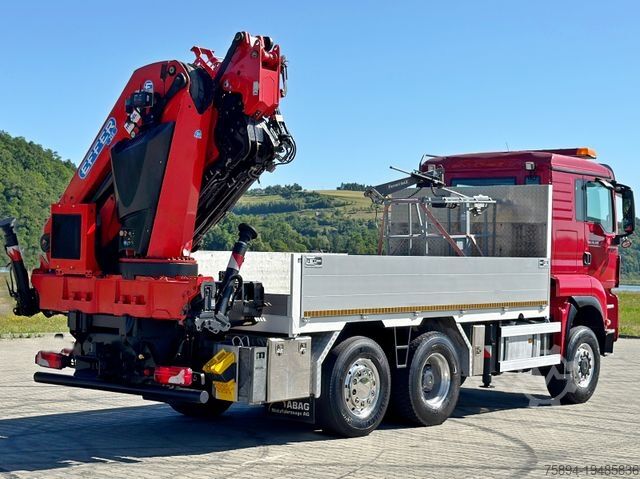 Lastbilmonteret kran MAN TGS 28.480 * EFFER 255/5S + JIB 3S + FUNK * TOP