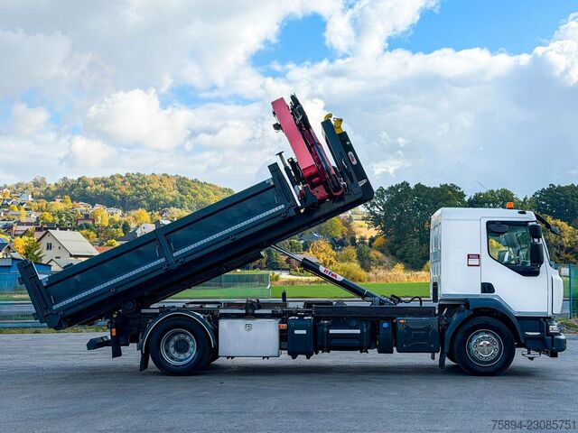 Abrollkipper RENAULT D 18 * ABROLLKIPPER + HMF 1220 K-R * TOP!