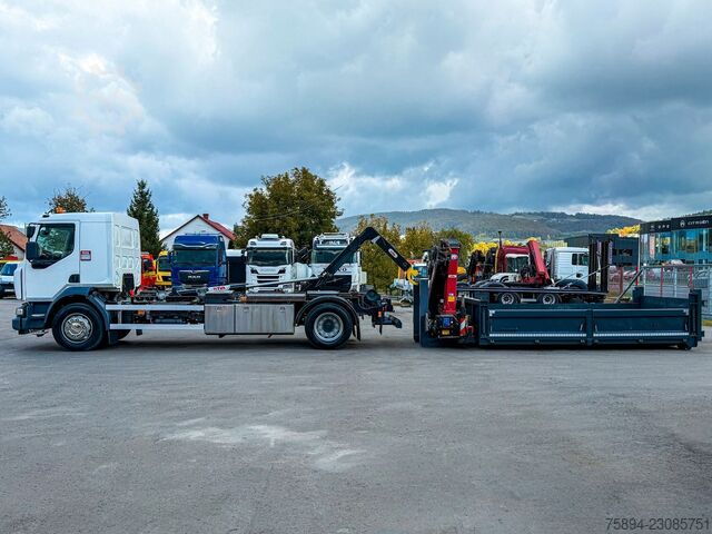 Abrollkipper RENAULT D 18 * ABROLLKIPPER + HMF 1220 K-R * TOP!
