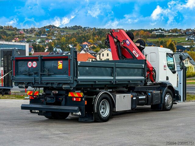 Abrollkipper RENAULT D 18 * ABROLLKIPPER + HMF 1220 K-R * TOP!