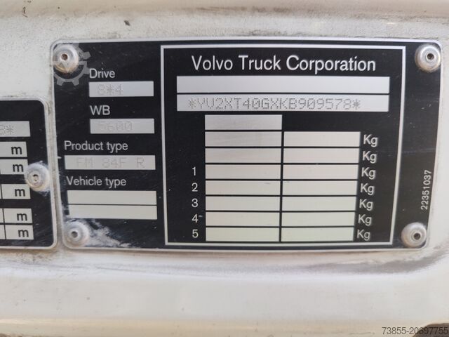 Camión volquete articulado Volvo FMX 500