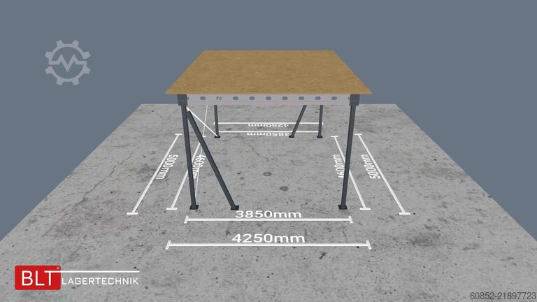 платформа зберігання 21,25 m² Lagerbühne , OK 300 cm 500 kg/m², sofort ab Lager