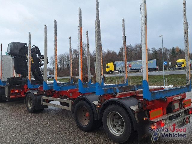 Remolque de troncos Riedler RUH327 3-Achs Holzanhänger