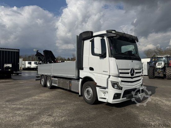 Valník MERCEDES-BENZ ACTROS 2653, RETARDER, PRITSCHE, HIAB HIPRO 232 ES5