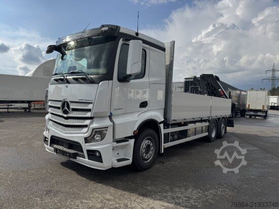 Valník MERCEDES-BENZ ACTROS 2653, RETARDER, PRITSCHE, HIAB HIPRO 232 ES5
