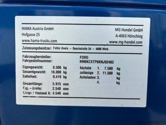 Standardní tahač FORD F-MAX 500, INTARDER, ALUFELGEN