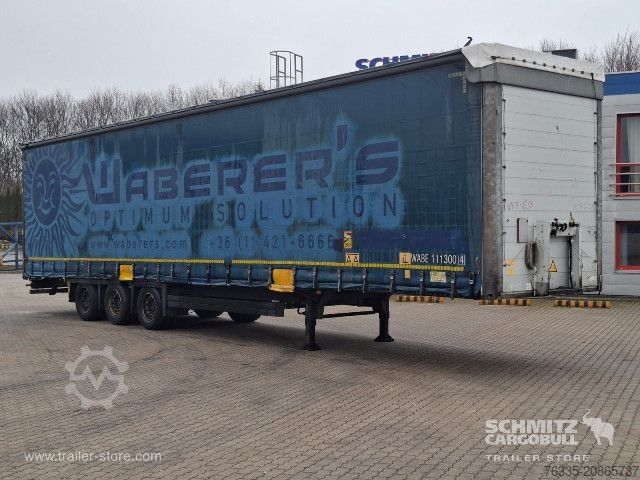Open semitrailer with tarp Schmitz Cargobull Curtainsider Mega