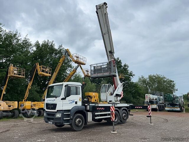 Plataforma aérea sobre camión MAN TGS 26.320 6x2-2 BL with Oil Steel Eagle 3526 (35m)