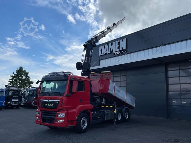 Xe cẩu MAN TGS 26.400 TGS 26.400 6x2-4 BL KIPPER HIAB 302 ...