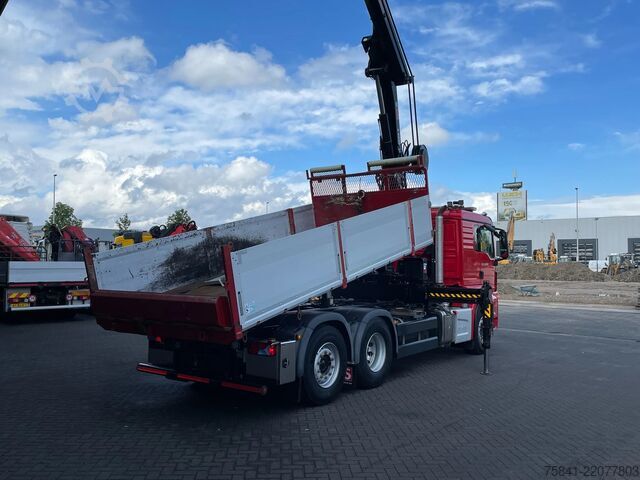 Xe cẩu MAN TGS 26.400 TGS 26.400 6x2-4 BL KIPPER HIAB 302 ...
