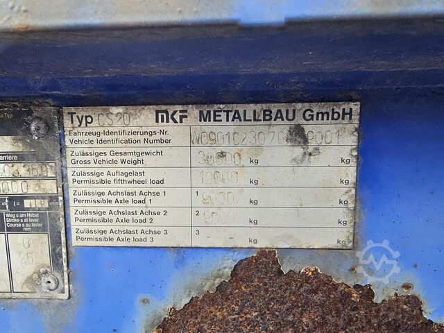 集装箱运输 MKF METALLBAU CS 20 -20 FOOT- CONTAINER CHASSIS -HEAVY DUTY- ...