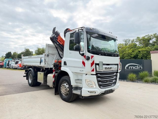 Tovornjak prekucnik DAF CF 410 MEILLER Kipper KRAN 15m FUNK AHK