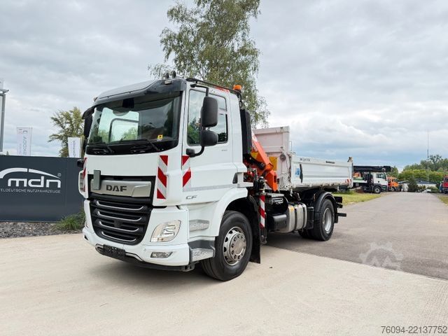 Tovornjak prekucnik DAF CF 410 MEILLER Kipper KRAN 15m FUNK AHK