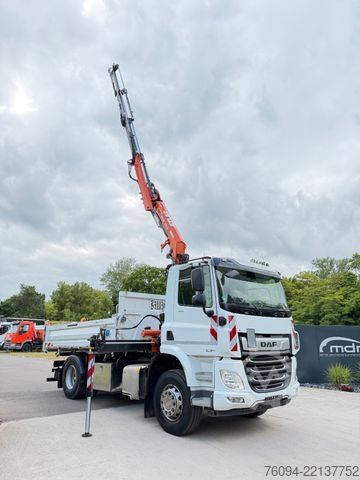 Tovornjak prekucnik DAF CF 410 MEILLER Kipper KRAN 15m FUNK AHK