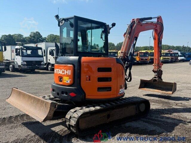 Мини багер Hitachi ZX55U-6 Ketten NEU Schwenkarm + Klima - 5.670 BH