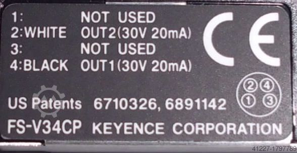 Световоден сензор с цифров сензор Keyence FS-V34CP