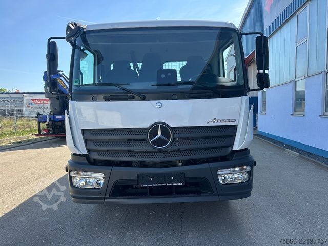 Vinç i montuar në kamion MERCEDES-BENZ 1224 K Atego 2 Seiten Kipper Hiab 078 X Duo