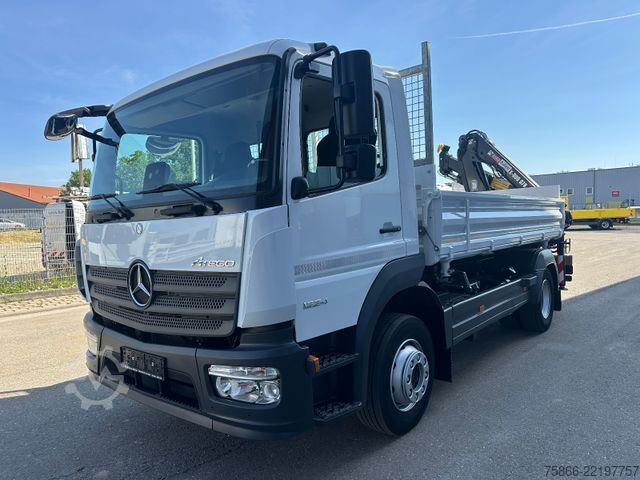 Vinç i montuar në kamion MERCEDES-BENZ 1224 K Atego 2 Seiten Kipper Hiab 078 X Duo