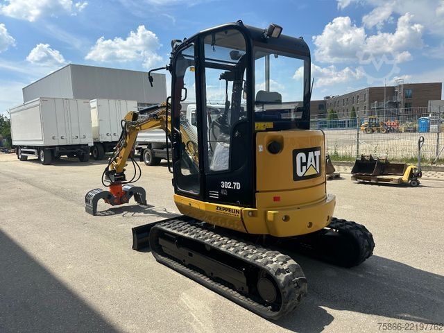 Minibagger CATERPILLAR 302.7 Powertilt Löffelpaket Sortiergreifer