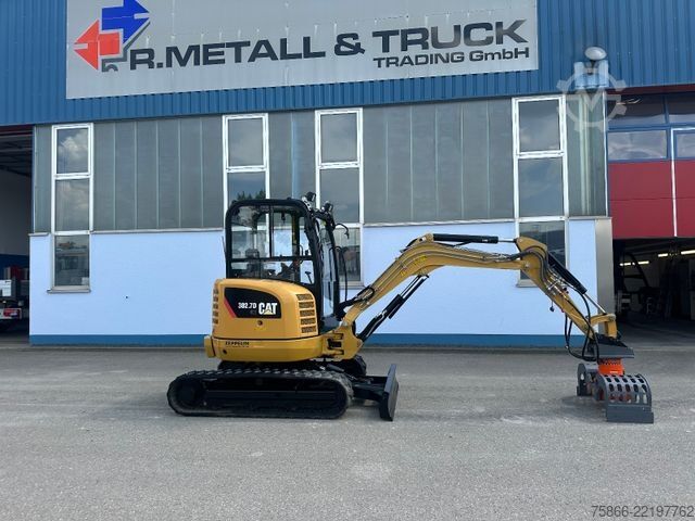 Minibagger CATERPILLAR 302.7 Powertilt Löffelpaket Sortiergreifer