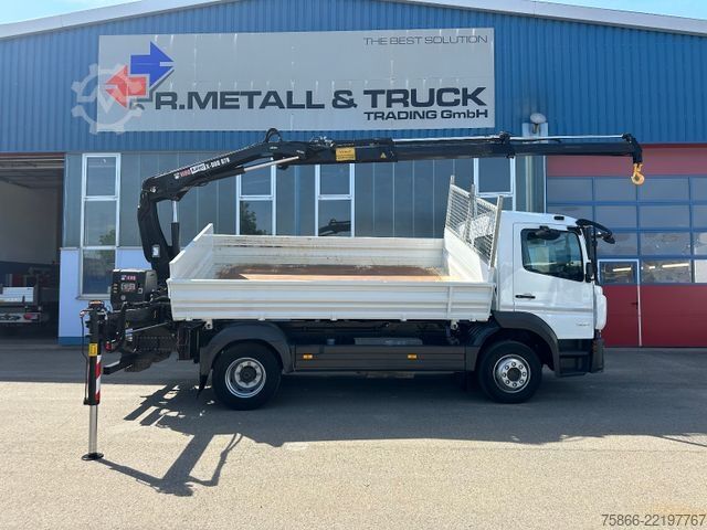 Kamion vetësbërëshkues MERCEDES-BENZ 1224 K Atego 2 Seiten Kipper Hiab 078 X Duo